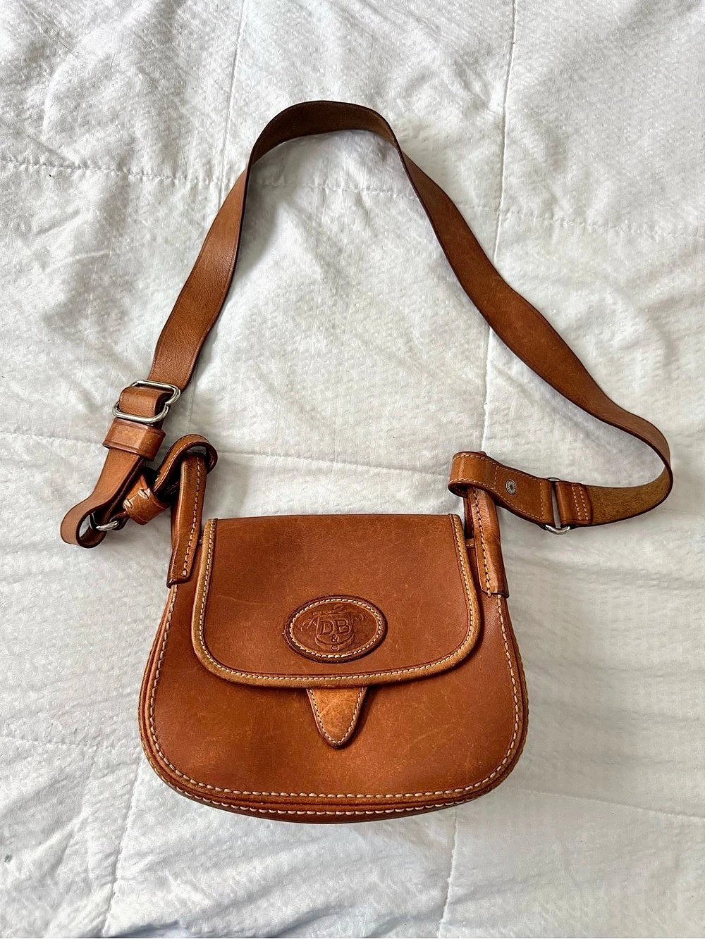 Dooney & Bourke Brown Leather Crossbody Bag